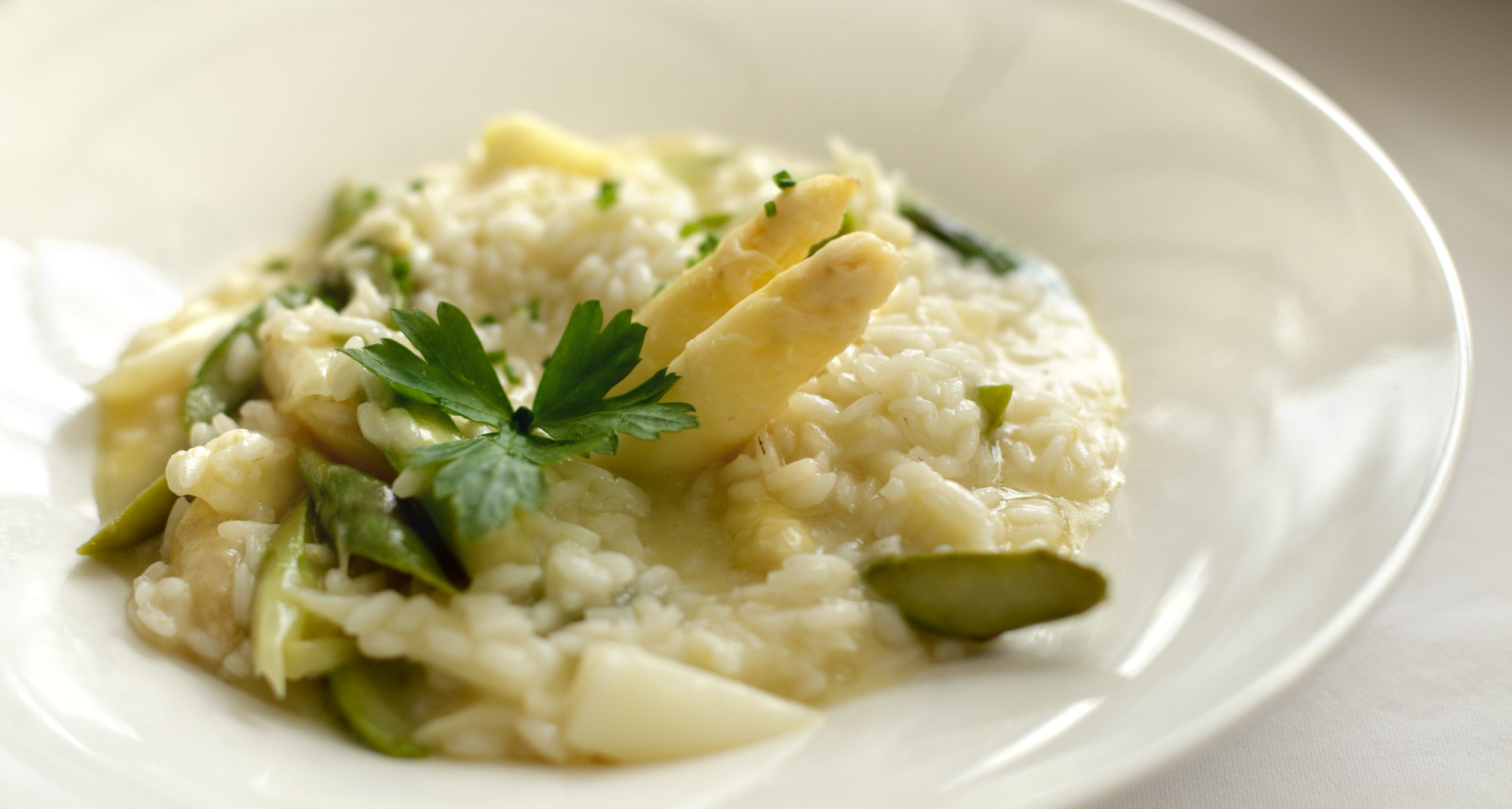 Asparagus risotto